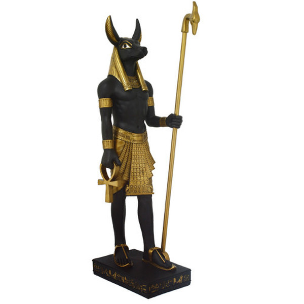Egyptian Jackal God Anubis Statue Grand Scale Large Art Figure
